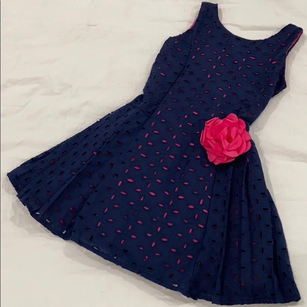 Sweet Heart Rose Navy Girls Size 5